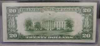 1934 $20 Federal Reserve Note $20.  00 Bill A28899834A 2
