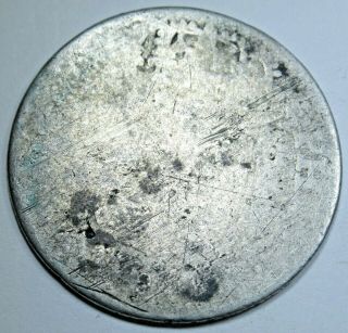 1736 Spanish Silver 2 Reales Piece of 8 Real Two Bits Old Pirate Treasure Coin 2