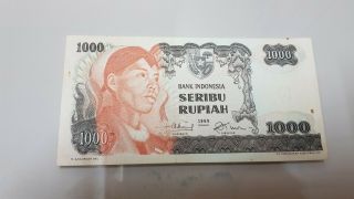 Indonesia 1.  000 Rupiah 1968 Vf,  To Axf Sudirman Series