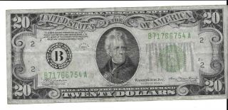 Series Of 1934 A $20 Federal Reserve Note Twenty Dollar Bill