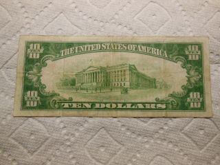SERIES 1928 A $10 DOLLAR FEDERAL RESERVE NOTE YORK 2