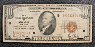 Fr.  1860 - G Series Of 1929 $10 The Federal Reserve Bank Of Chicago Illinois G