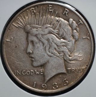 1935 S Silver Peace Dollar S$1 Coin