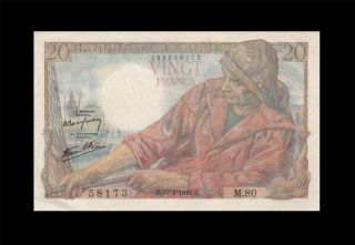 15.  4.  1943 Banque De France 20 Francs ( (aunc))
