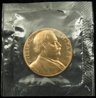 U.  S.  Medal President William H.  Taft Cello 1 5/16 " Bronze