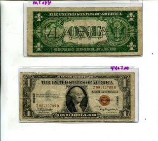 1935 A $1 Hawaii Brown Seal Currency Note Fine 4407m