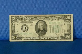 1934 D $20 Federal Reserve Us Note York