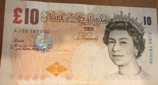 3x Old And Uncirculated £10 Ten Pound Note (english Money)