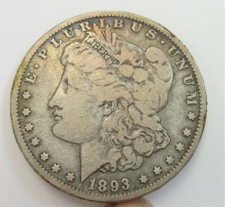 1893 Morgan Silver Dollar Semi Key Date
