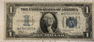 1934 $1 Silver Certificate Star Note