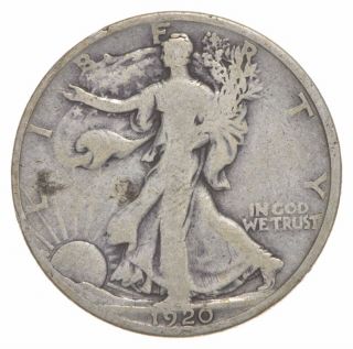 Better Date 1920 Walking Liberty 90 Silver Us Half Dollar 559