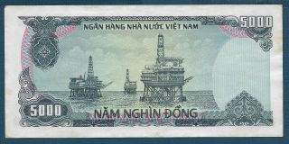 Vietnam 5000 Dong,  1987,  VF, 2
