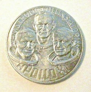 Nasa Apollo 11 Lunar Moon Landing Medal Armstrong Aldrin Collins Xi July 20 1969
