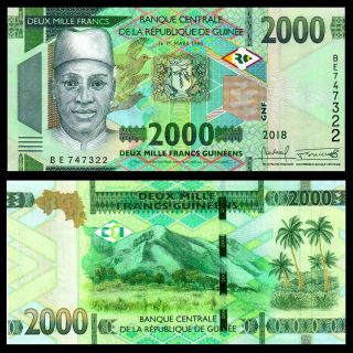 Guinea 2000 Francs,  2018 (2019),  P -,  Unc