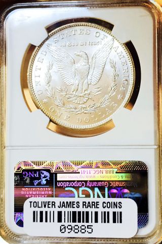1896 P MORGAN DOLLAR NGC MS 65 LOOKS AT LEAST ONE GRADE HIGHER WOW NR 09885 2