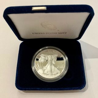 2017 - W $1 U.  S.  Proof Silver American Eagle Coin 1 Troy Ounce.  999