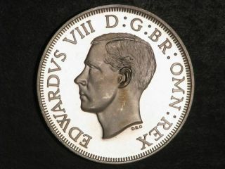 South Africa 1937 5 Shillings Edward Viii Silver Pattern Proof - Mtg=550