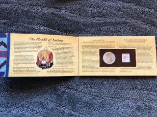 2001 American Buffalo Coin and Currency Set Commemorative Silver Dollar 3