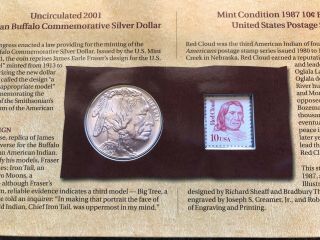 2001 American Buffalo Coin and Currency Set Commemorative Silver Dollar 5