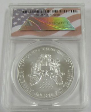 2012 American Silver Eagle ANACS MS70 1 oz.  999 Silver Perfect Coin 2