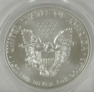 2012 American Silver Eagle ANACS MS70 1 oz.  999 Silver Perfect Coin 4