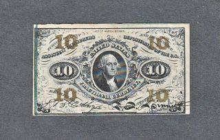 U.  S.  Fractional Currency Ten Cents 108e March 3 1863