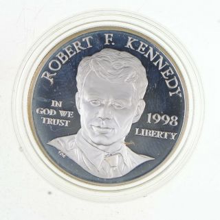 Proof 1998 - S Robert F.  Kennedy Commemorative 90 Silver Dollar 068