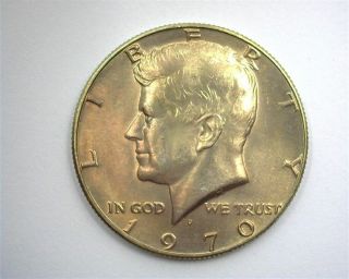 1970 - D Kennedy Silver 50 Cents Gem,  Uncirculated Scarce This