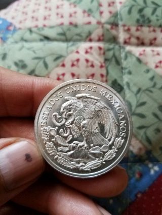 1962 Silver Medal Mexico Commemorative batalla de puebla 5 De Mayo 4