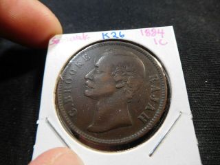 K26 Malaya Sarawak 1884 Cent