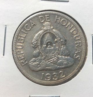 Honduras Km75.  1 Lempira 1932 Silver Coin