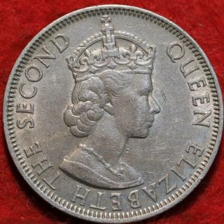 Uncirculated 1957 Malaya & British Borneo 50 Cents Clad Foreign Coin