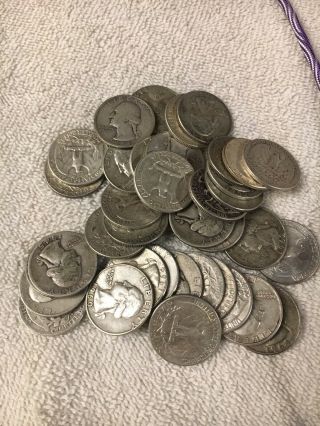 $10 Face Value 90 Silver Washington Quarters Scrap Not Scrap