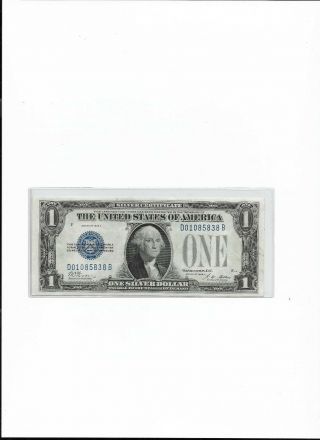 1928 - B $1 " Funny Back " Silver Certificate (circulated)