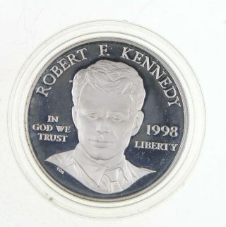 Proof 1998 - S Robert F.  Kennedy Commemorative 90 Silver Dollar 074