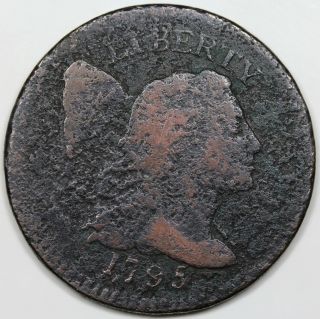 1795 Liberty Cap Large Cent,  Plain Edge,  Vg Detail
