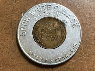 Chicago Il Snow White Palace Drive - In Encased 1950 - S Lincoln Cent