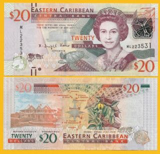 East Caribbean States 20 Dollars P - 53a 2012 Unc Banknote