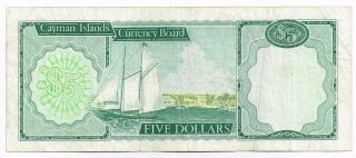 L.  1974 CAYMAN ISLANDS FIVE DOLLARS NOTE - p6a 2