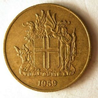 1959 Iceland Krona - Coin - - Iceland Bin A