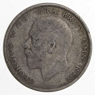 World Coin - 1933 - United Kingdom - 1/2 Crown - 13.  6g - World Silver Coin 044
