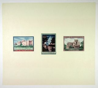 City Of Washington D.  C.  1950s Landmark Site Stamp Labels By Bep From Union Books