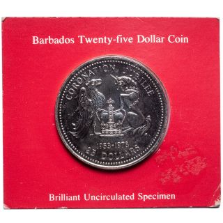 1978 Barbados $25 Brilliant Uncirculated Specimen