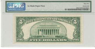 1950 - B $5 Federal Reserve Star Note Fr.  1963 - C STAR NOTE PMG 65 2