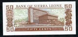 50 Cents From Sierra Leone 1984 Unc 2