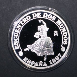 Spain - Iii Serie Ibero - American - Encuentro De Dos Mundos 1997 Silver