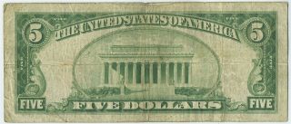 FR.  1850B 1929 $5 Federal Reserve Bank Note York Brown Seal 2