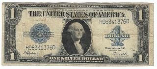 Old Currency 1923 $1 " Horse Blanket " Blue Seal Fr 237