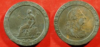 1797 United Kingdom Cartwheel Penny - Solid Vf Stk Wb106