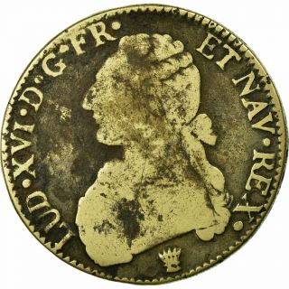 [ 654440] Coin,  France,  Louis Xvi,  Écu Aux Branches D 